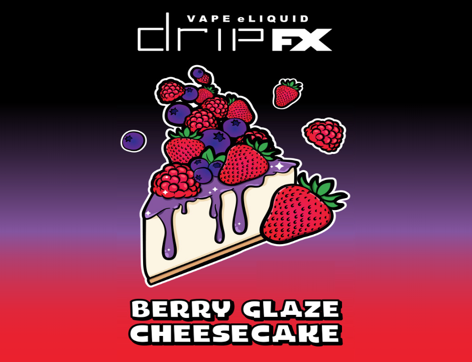 Drip FX Eliquid- Berry Glazed Cheesecake 60ml