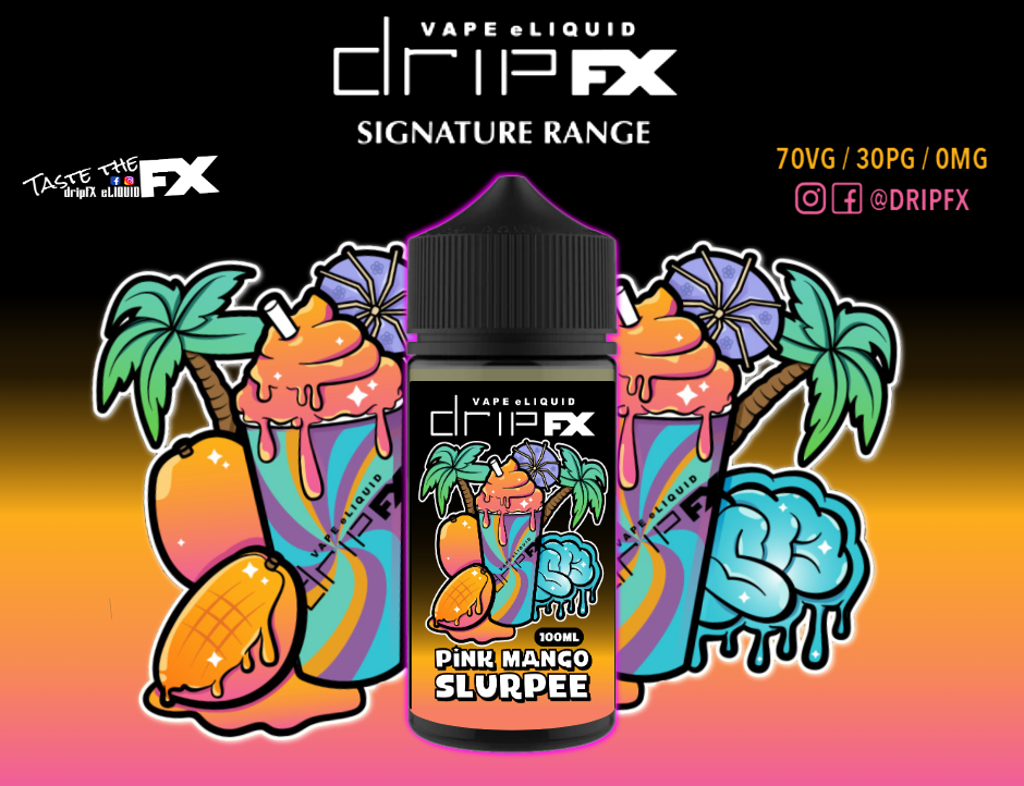 Drip FX Eliquid- Pink Mango Slurpee 100ml